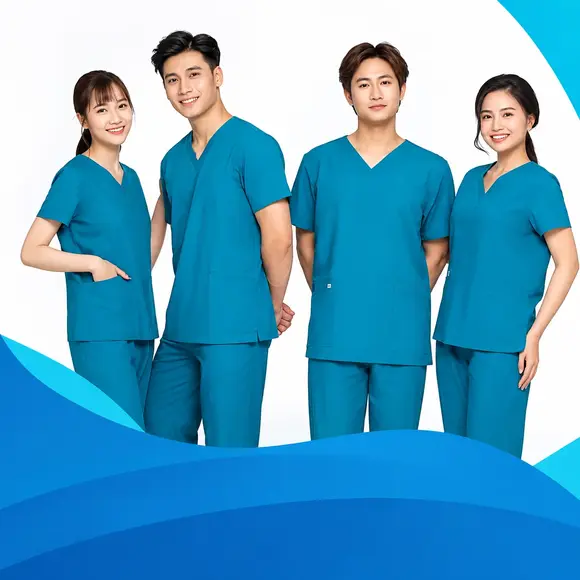May đồng phục spa, nail
